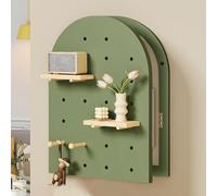 XCLOOZGL Générique Cache Compteur Electrique en Bois Coffret D'Habillage Tableau Électrique Couvercle De Panneau Électrique Décoration Murale Intérieure pour Maison Ou Bureau,Green a,30x50cm