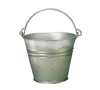 Xclou 392220 Seau en acier galvanisé à chaud 11 l, 30 cm
