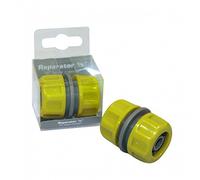 Xclou Raccord réparateur de tuyau d'arrosage 13mm - Réparateur de tuyaux diamètre universel - Raccord pour tuyau d'arrosage en plastique jaune