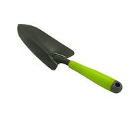 Xclou Transplantoir à main pour jardin - Mini pelle pour jardinage solide 34 x 9 x 4 cm - Déplantoir en acier et manche en plastique - Truelle de jardinage, Gris Argenté/vert