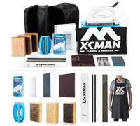 XCMAN Kit Complet d’accordage et de fartage pour Skis, Snowboard avec Fer à Farter, Affûteuse de carres, Raclette pour Fart Ptex, Fart Universel