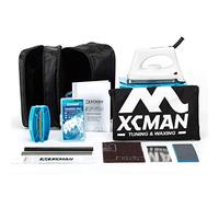 XCMAN Kit complet d’accordage et de fartage pour skis, snowboard avec fer à farter, fart universel, affûteuse de carres, raclette pour fart Ptex