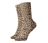 XCNGG Chaussettes athlétiques à imprimé léopard, chaussettes de travail décontractées, randonnée avec évacuation de l'humidité, épaisses et chaudes