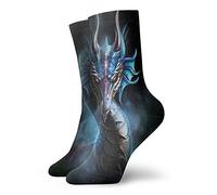 XCNGG Dragon chaussettes douces course randonnée travail chaussette confort respirant décontracté Sox pour hommes femmes