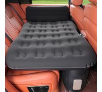 XCNSHIDY Matelas Gonflable de Voiture pour Siège Arrière, Lit de Voiture avec Pompe Électrique Intégrée, Oreiller Amovible, Lumière de Camping Intégrée, pour Voyage et Repos en Voiture(Black)