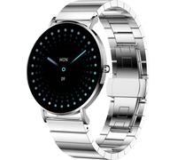 XCOAST SIONA Montre connectée 2 pour homme et femme - Écran Amoled minimaliste de 1,3" - Étanche - Ultra plate - Pouls - Pression artérielle - Oxygène sanguin - Sport - Batterie de 7 jours - Argenté