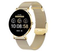 XCOAST SIONA 2 Montre connectée classique pour femme avec écran AMOLED plat 6,9 mm Compatible avec iOS Android Tracker de fitness oxygène dans le sang Fréquence cardiaque Pression artérielle Étanche