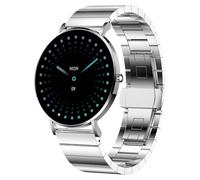 XCOAST SIONA Montre connectée 2 pour homme et femme - Écran Amoled minimaliste de 1,3" - Étanche - Ultra plate - Pouls - Pression artérielle - Oxygène sanguin - Sport - Batterie de 7 jours - Argenté
