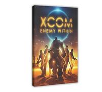 XCOM-ENEMY WITHIN Poster sur toile Décoration murale pour salon, chambre à coucher 20 x 30 cm