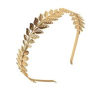 Couronne de Laurier Doré, XCOZU Bandeau Grecque Romain Coiffe Cheveux Couronne Femme Accessoires, Bridal Coiffe de Mariage Feuille Serre-tête Couronne Voyage, Photographie, Fête