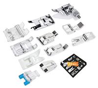 Xcozu Lot de 11 presseurs de machine à coudre avec pied à rouleau, pied à fermeture Éclair pour machines à coudre Brother, Janome, Singer, Toyota