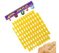 XCOZU Lot de 93 tampons à biscuits lettres et chiffres pour argile fondant glaçage presse à biscuits décoration gâteaux bricolage anniversaire