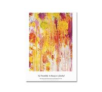 XCPORA Abstrait Cy Twombly Poster Exposition Art Mur Coloré Cy Twombly Prints Cy Twombly Canvas Peinture pour Home Wall Art Decor 50x70cmx1 Pas de Cadre