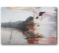 XCPORA Célèbre Gerhard Richter Affiche Abstraite Art Mural Gerhard Richter Imprime Gerhard Richter Peinture sur Toile pour Home Wall Decor Image 50x70cm Pas de Cadre