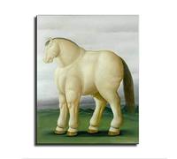 XCPORA Fernando Botero Affiche Cheval Drôle Art Mur Fernando Botero Imprime Fernando Botero Toile Peinture pour Home Wall Art Decor 40x60cmx1 Pas de Cadre