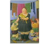 XCPORA Fernando Botero Affiche Fernando Botero Wall Art Esthétique Toile Peinture Fernando Botero Prints pour Home Wall Decor Image 50x70cmx1 Pas de Cadre
