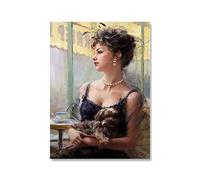 XCPORA Konstantin Razumov Affiche Sexy Lady Wall Art Konstantin Razumov Prints Abstrait Toile Peinture pour Home Wall Decor Image 50x70cmx1 Pas de Cadre
