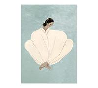 XCPORA Sofia Lind Body Line Affiche Sofia Lind Wall Art Sofia Lind Imprime Abstraite Toile Peinture Moderne pour La Maison Décoration Murale Image 50x70cm sans Cadre