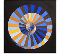 XCPORA Victor Vasarely Affiche Peinture Abstraite Victor Vasarely Toile Art Mur Victor Vasarely Imprime pour Home Wall Decor Image 40x40cmx1 Pas de Cadre