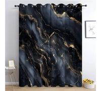 XCQHZYQ Lot de 2 Rideau Occultant Thermique Isolant Anti Froid et Chaleur Art Abstrait du Marbre, Rideau Opaque à Oeillets Isolation L140 x H245 cm, pour Salon