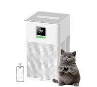 xCREAS Purificateur d’air intelligent avec Matter, adapté à Apple Home, Alexa, Google et Home Assistant, filtre HEPA H13, préfiltre lavable, fonction aromathérapie, mode éco économe en énergie