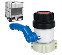 XCRPRT Adaptateur IBC pour robinet à boisseau sphérique IBC - DN50 - 75 mm - Accessoire de réservoir - Robinet de vidange - Robinet d'arrêt pour conteneur IBC, réservoir d'eau, citerne de pluie
