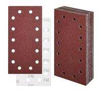 XCRPRT Lot de 30 feuilles de papier abrasif 230 x 115 mm - Papier abrasif - Grain 40/60/80/120/240 - 14 trous - Accessoires - Feuilles abrasives pour ponceuse orbitale
