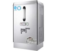 XCSCUK Chauffe-Eau Commercial, Chauffe-Eau Automatique en Acier Inoxydable de 30 L, Distributeur d'eau Chaude avec Robinet, pour thé, café et Eau