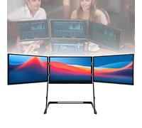 XCSCUK Écran d'ordinateur portable triple écran 15,6", extension d'écran FHD 1080p, avec béquille pliable, pour le montage vidéo