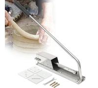 XCSCUK Extrudeuse d'argile en Acier Inoxydable, coupeuse Murale de pâte à Sucre, pour Moulage de poterie Extrusion d'argile Molle en céramique