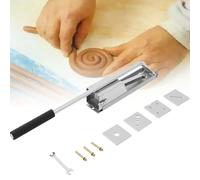 XCSCUK Extrudeuse d'argile en Acier Inoxydable, extrudeuse d'argile à 4 Couches Suspendue au Mur, Machine-Outil de Boue d'extrusion d'argile Molle en céramique, pour Moule de poterie