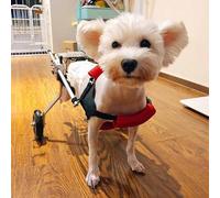 XCSCUK Fauteuil roulant multifonction à 2 roues pour chien, support mobile pour pattes arrière de chien, convient pour les animaux de compagnie de taille moyenne et petite (taille XS)