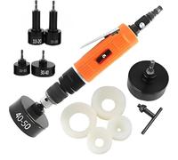 XCSCUK Machine de capsulage pneumatique, Machine de Verrouillage de Bouchons de Bouteille Portable à Vitesse réglable de 2500 TR/Min, pour Bouchons de Bouteilles en Plastique de Φ10 à 50 mm