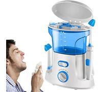 XCSCUK Nettoyeur Nasal électrique, Machine de Nettoyage des Sinus, rinçage des Sinus d'irrigation nasale pulsée, avec 10 Modes de Pression