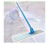 XCSCUK Outils à béton Bull Float,Flotteur à béton Bull Portable léger,Outils à béton Multi-rainures,avec Support réglable (100cmx20cm)