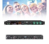 XCSCUK Processeur audio professionnel, avec 5 entrées micro, anti-hurlement, effets DSP, écho, USB, Bluetooth, réglage du son indépendant