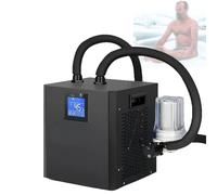 XCSCUK Refroidisseur pour Bain de Glace, avec Filtre Externe et Pompe immergée, Refroidisseur pour plongée Froide, unité de récupération à Domicile, pour la Maison et en extérieur (Double)