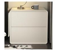 XCSDEW Table De Chevet, Armoire De Rangement en Bois Massif, Étagère De Rangement Épaissie À Double Couche, Adaptée À La Chambre Et Au Salon(Color3,50x40x47cm)