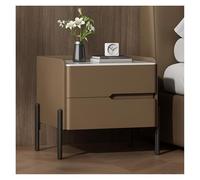 XCSDEW Table De Chevet, Étagère Rangement en Bois Massif, Armoire Bureau Panneau Roche, Poignée Cachée, Convient Aux Petits Appartements(Color3,40x40x50cm)