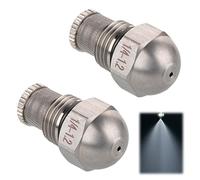 XCSJ 2 pcs 1/4bsp Buses Diamètre De Pulvérisation En Acier Inoxydable Fine Atomisation Buse De Brouillard Pour Le Refroidissement, Le Nettoyage, L'Irrigation De Jardin (Diamètre de trou: 1.2 mm)