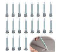 XCSJ 20Pcs Buses De Mélange Époxy Pour Pistolet à Colle Ab De 50 Ml - Rapport d'Application 1:1Tube De Mélange Ab Tube De Mélange Statique Pour Mélange d'Agitation Réorganisation d'Écoulement De Tuyau