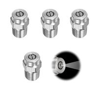 XCSJ 4 pcs 1/4 BSPT Buses De Pulvérisation Haute Pression De 0 Degrés, Diamètre De l'Orifice De 1.236 mm Buse De Ventilateur Haute Pression Pour Balai à Eau Et Nettoyeur (40 Degrés)