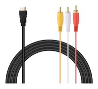 XCSOURCE 1.5M HDMI vers 3 RCA Câble Convertisseur HDMI Mâle vers 3RCA Audio Video Câble Adaptateur pour TV HDTV DV