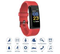 XCSOURCE 115plus Fitness Tracker Smart Bracelet Bluetooth Couleur Affichage Sport Montre Rouge AC1424