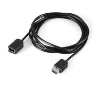 XCSOURCE 2 Pcs 2M / 6.56Pieds Jeu de Câble Cordon Rallonge Poignée de Manette pour la Wii et Nintendo NES Entertainment System Classic Edition Noir AC672