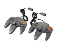XCSOURCE 2pcs Manette Filaire Contrôleur de Jeu pour Nintendo 64 N64 - Gris AC441