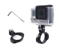 XCSOURCE® Adaptateur de fixation sur guidon de vélo ou moto Noir et en aluminium Adaptateur de fixation sur guidon pour Gopro Hero 1 2 3 3+ OS39