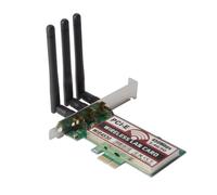 XCSOURCE Carte Wifi sans fil PCI-E Express 450Mbps à Antenne LAN 3pcs pour Windows 7-8-10-XP AC990