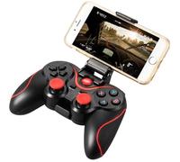 XCSOURCE Manette de Jeu Pavé Tactile sans Fil Bluetooth Noir avec Support de support Détenteur Réglable pour Androide Smartphone -