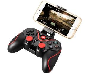 XCSOURCE Manette de Jeu Pavé Tactile sans Fil Bluetooth Noir avec Support de support Détenteur Réglable pour Androide Smartphone -